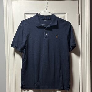 Ralph Lauren Navy Short-Sleeve Polo with Embroidered Pony